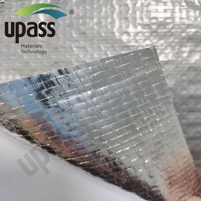 Radiant Barrier Insulation Aluminum Foil Reinforced PP Woven Fabric Roll 85/90/Custom GSM Thickness