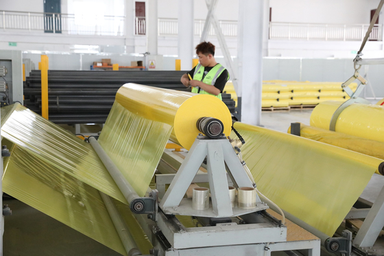 Dimensional 70um Yellow HDPE Wrap Film For Cotton Picker CP770