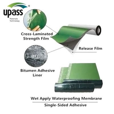 Nordic Wooden Waterproofing Membrane For Sloping Roof Anti-Slip Tear-Resistant HDPE Release Film / Liner / Carrier Custom Cutting