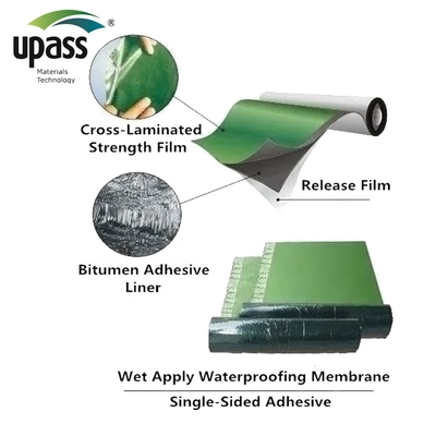 HDPE Film Waterproof Breathable Membrane For Roof Wall House Wrap Custom Cutting Processing Service High Strength And High Elongation Performance
