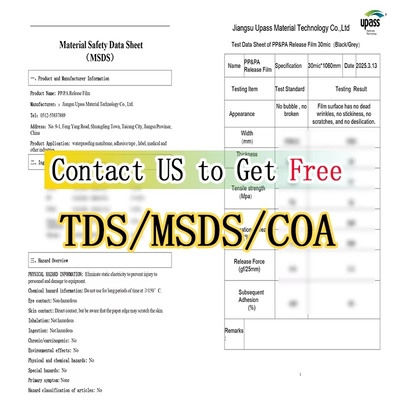 Single/Double Silicon MOPP Release Film 100x55cm for Tape Lamination