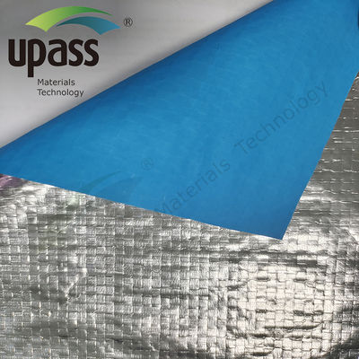 Flame Retardant PP Coating Composite Aluminum Foil Woven Cloth for Building Thermal Insulation with Custom GSM