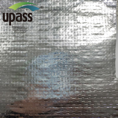 Flame Retardant PP Coating Composite Aluminum Foil Woven Cloth for Building Thermal Insulation with Custom GSM