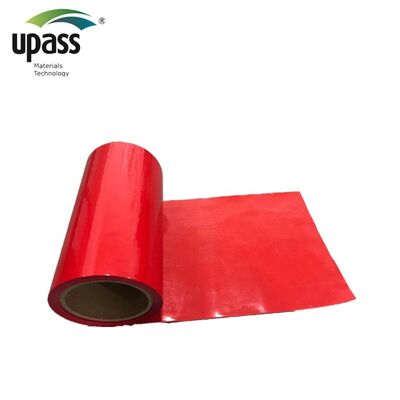 Red Color DS Double Side Silicone Coated HDPE Release Film with UV Curing for Foam Tapes