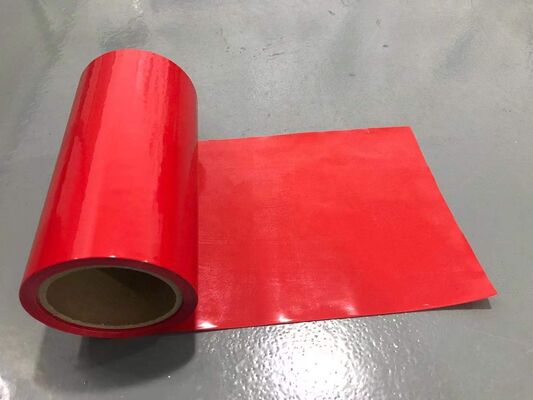 Red Color DS Double Side Silicone Coated HDPE Release Film with UV Curing for Foam Tapes