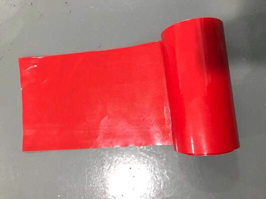 Red Color DS Double Side Silicone Coated HDPE Release Film with UV Curing for Foam Tapes