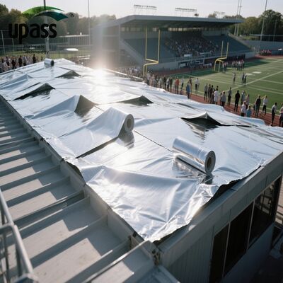 High Quality Weather-Resistant Aluminum Foil Film Self-Adhesive Waterproofing Membrane Backing Roof Repair Plastic Cutting