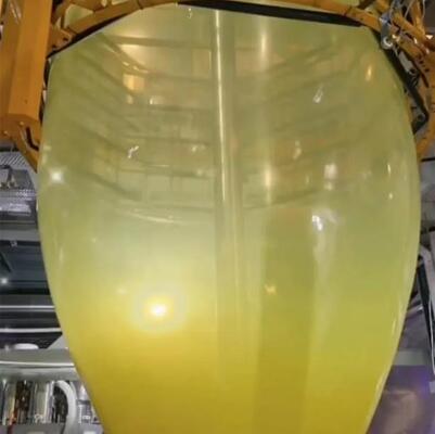 Cotton Packaging Film Bale Wrap PE Yellow Blow Molding High-Visibility Tear-Proof Seal 2330*75mic/roll Upasschina