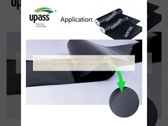 PE Plastic Film Surface Material Self-Adhesive Polymer Modified Bitumen Roofing Membrane Waterproof Processed to Cut Size